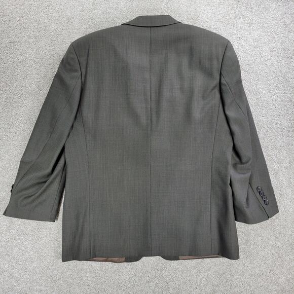 Hugo Boss Galilei Omega Suit Mens 42S Tan Brown Flat Knit Wool Blend Two Button - Picture 2 of 16